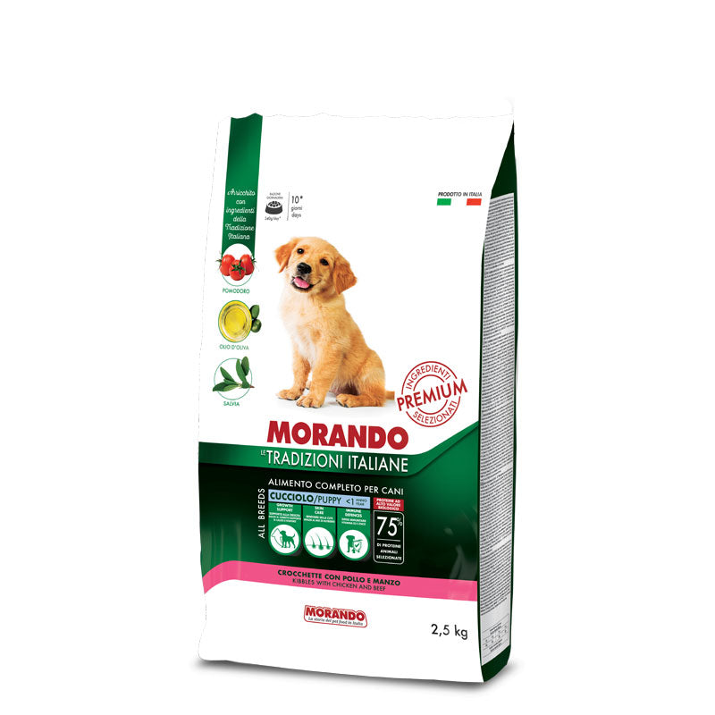 Morando - Dog Crocchette Puppy Pollo e Manzo kg.2,5