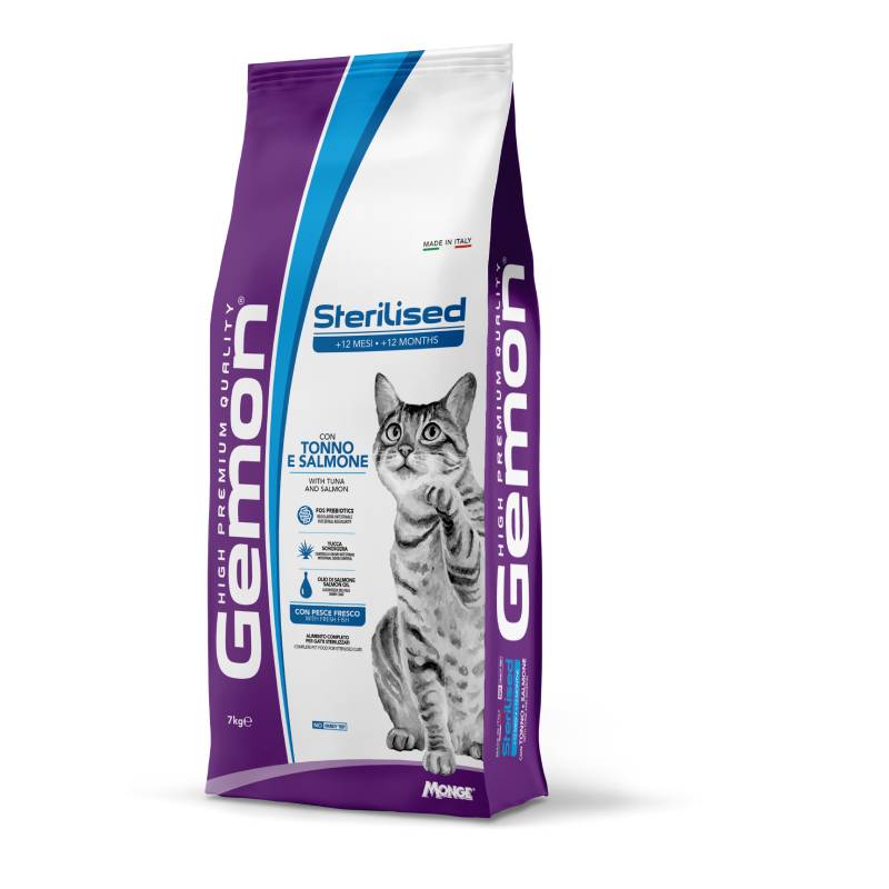 Gemon - Cat Sterilized Tonno e Salmone kg.7