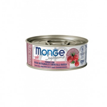 Monge - Scatolette Cat Supr. Sterilized Tonno / Riso / Mirtilli gr.80 x 24p.