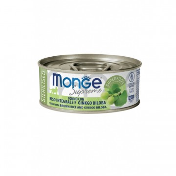 Monge - Scatolette Cat Supr. Sterilized Tonno / Riso / Ginko gr.80 x 24p.