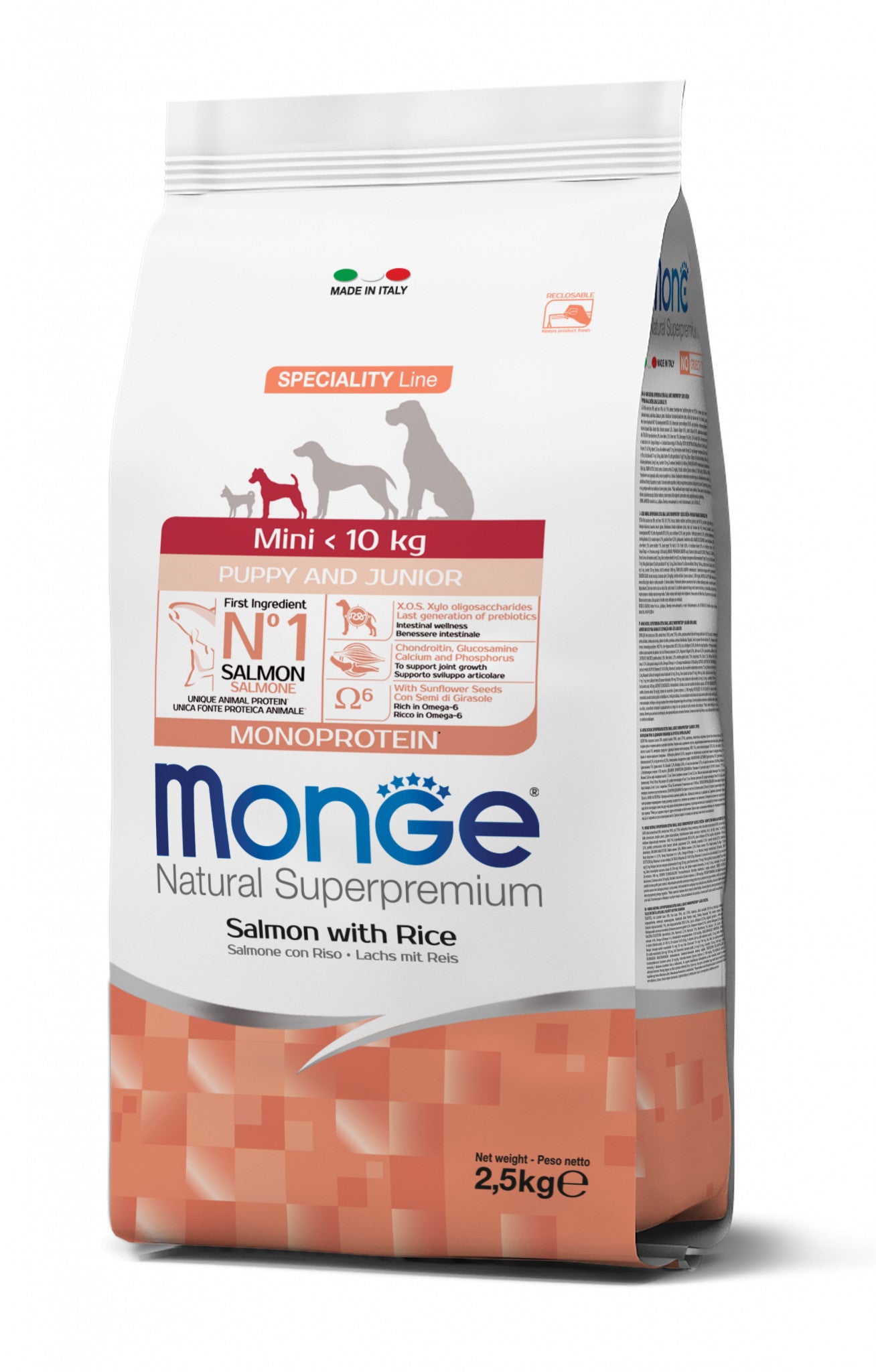 Monge - Mini Puppy Salmone / Riso kg.2,5