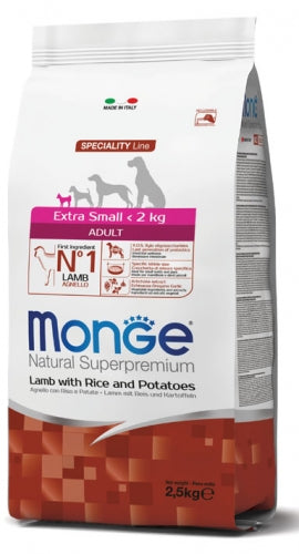 Monge - Extra Small Adult Agnello Riso e Patate gr.800