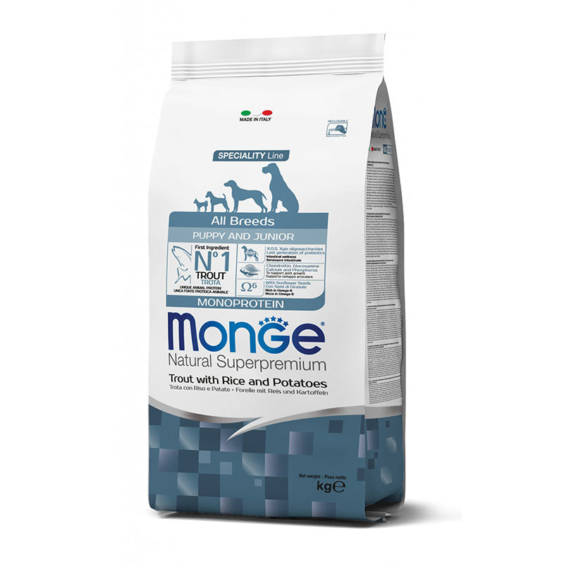Monge - All Breeds Puppy Trota / Riso Patate kg.2,5