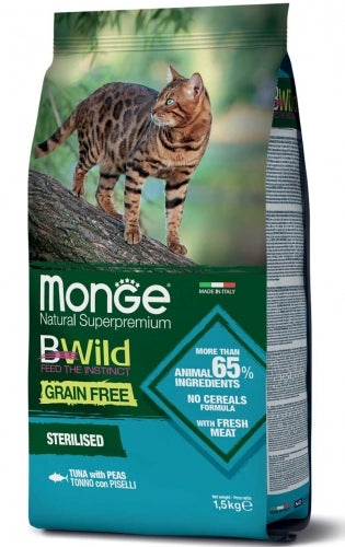Grain Free Cat - Sterilized Tonno & Piselli kg.1,5 x 6p.