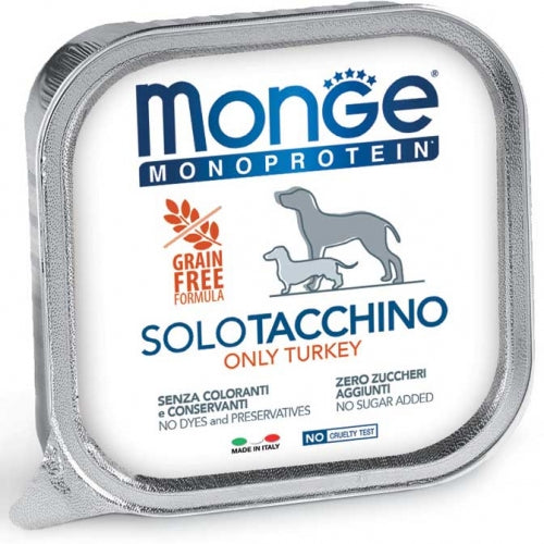 Monge - Patè Dog Monoproteico Solo Tacchino gr.150