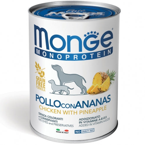 Monge - Monoproteico Paté Pollo con Ananas gr.400