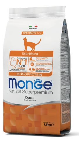 Monge - Cat Sterilized Anatra kg.10