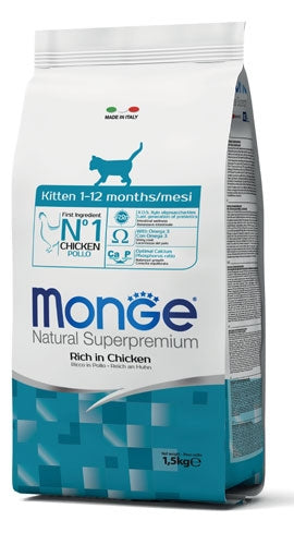 Monge - Cat Kitten Ricco di Pollo kg.10