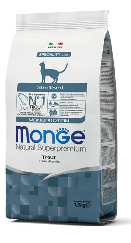 Monge - Cat Sterilized Trota kg.10