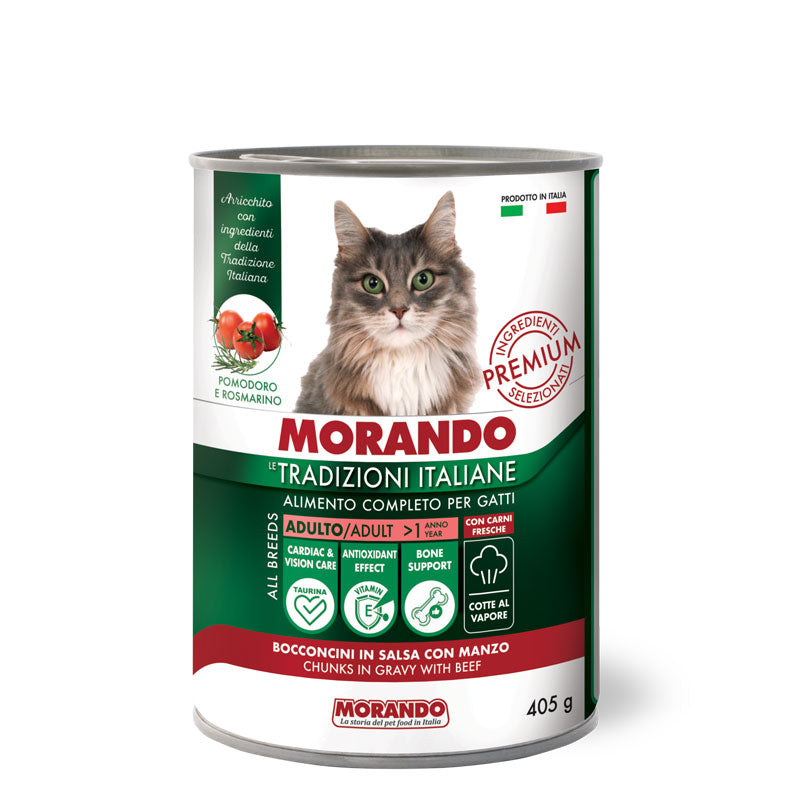 Morando - Le Trad. Italiane Cat Bocc. in Salsa con Manzo gr.405