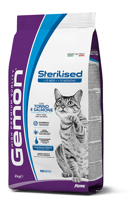 Gemon - Cat Sterilized Tonno e Salmone kg.2