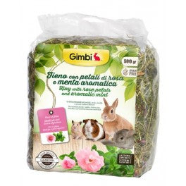 Gimborn - Fieno per Roditori Petali di Rosa e Menta gr.500