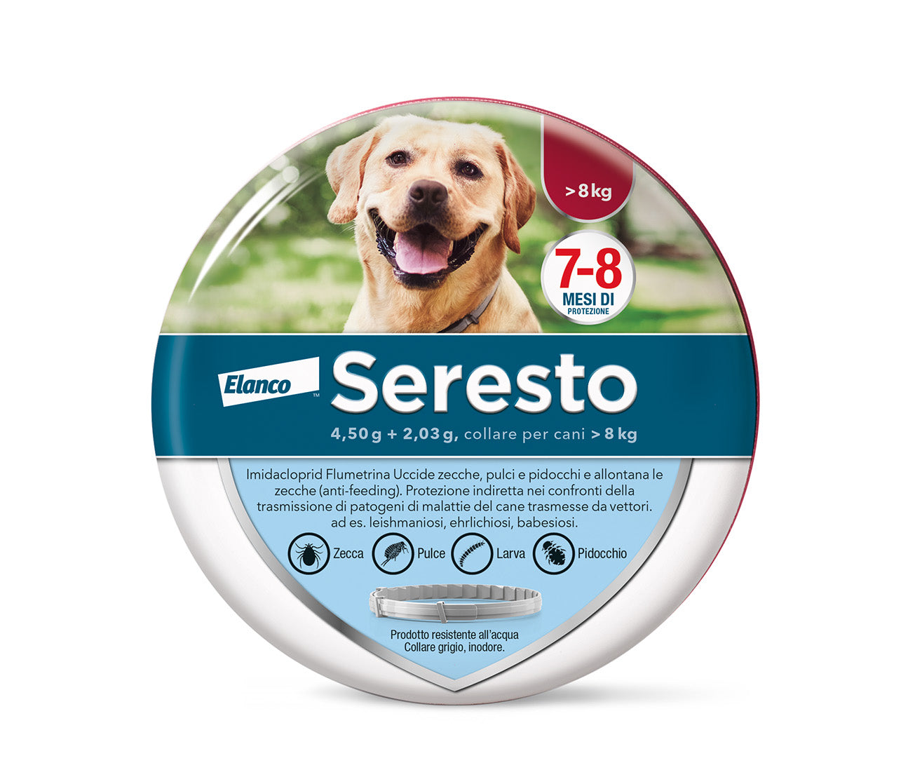 Seresto - Collare Cani superiori 8 kg.