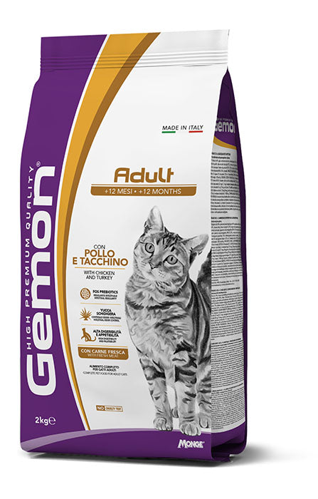 Gemon - Cat Adult Pollo e Tacchino kg.7