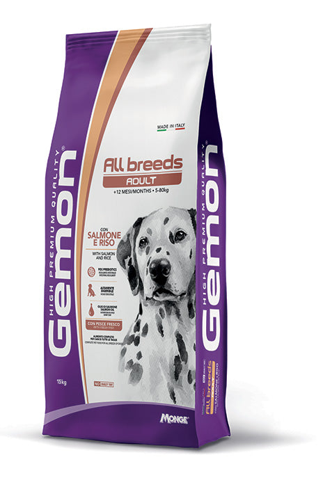 Gemon - All Breeds Adult con Salmone e Riso kg.15
