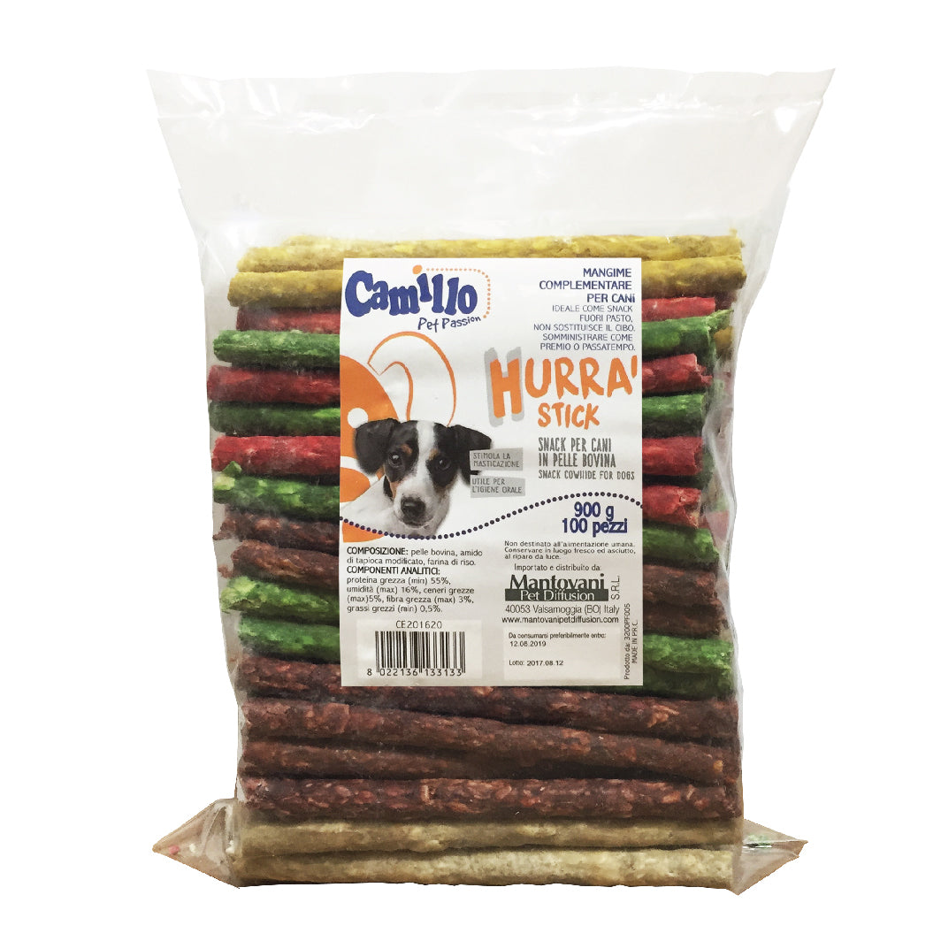 Mantovani - Osso Hurrà Stick Color cm.12,5 mm.9-10 x 100p.