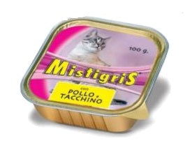 Mistigris - Vaschette Adult Patè Pollo e Tacchino gr.100