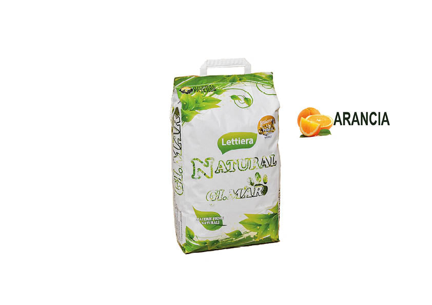 Gi.Mar - Lettiera di Pellet di Legno Arancia lt.11 - kg.6.9