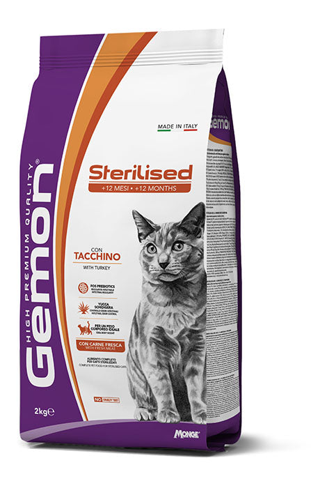 Gemon - Cat Sterilized Tacchino kg.7