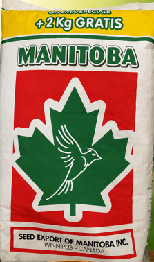 Manitoba - Scagliola Canary Seed One Blue Bead sacco kg.20 + 2