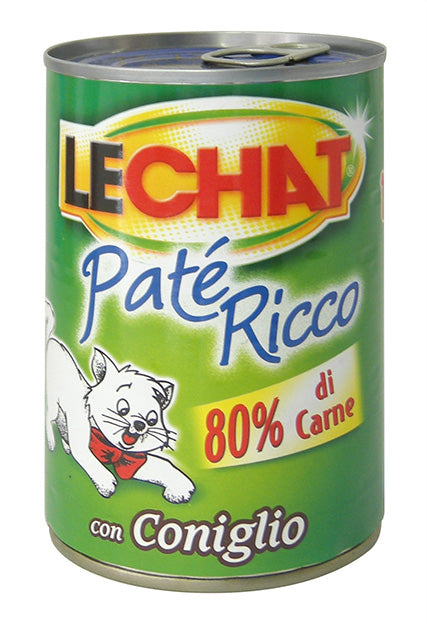 Lechat - Cat Ricco Coniglio Pate gr.400 x 24p.