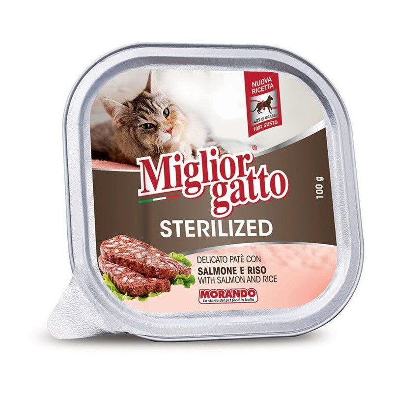 Morando - Cat Miglior Gatto Sterilized Salmone e Riso gr.100
