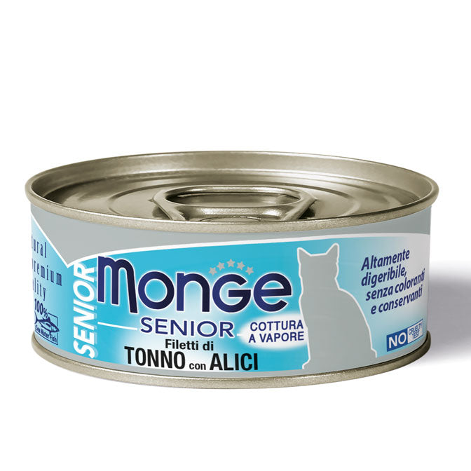 Monge - Cat Jelliy Filetti Tonno Alici Sen. gr.80 x 24p.