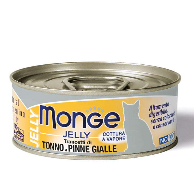 Monge - Cat Jelliy Trancetti Tonno Pinna Gialla gr.80 x 24p.