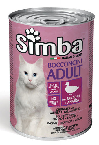 Simba - Cat Bocconi Faraona e Anatra gr.415 x 24p.