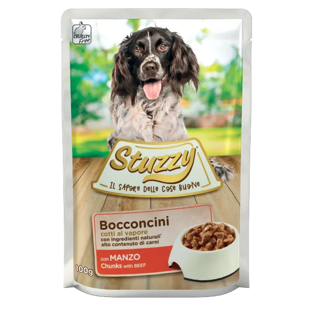 Stuzzy - Dog Buste Bocconcini Manzo gr.100 x 24p.