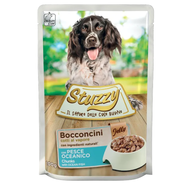 Stuzzy - Dog Buste Bocconcini Jelly Pesce Oceanico gr.100