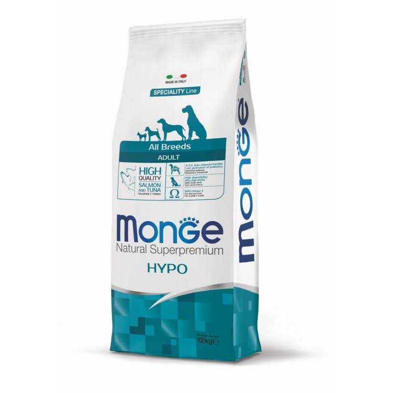 Monge - All Breeds Hypoallergenic Salmone / Tonno kg.12