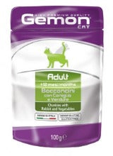 Gemon - Cat Busta Adult con Bocconcini Coniglio Verdure gr.100 x 24p