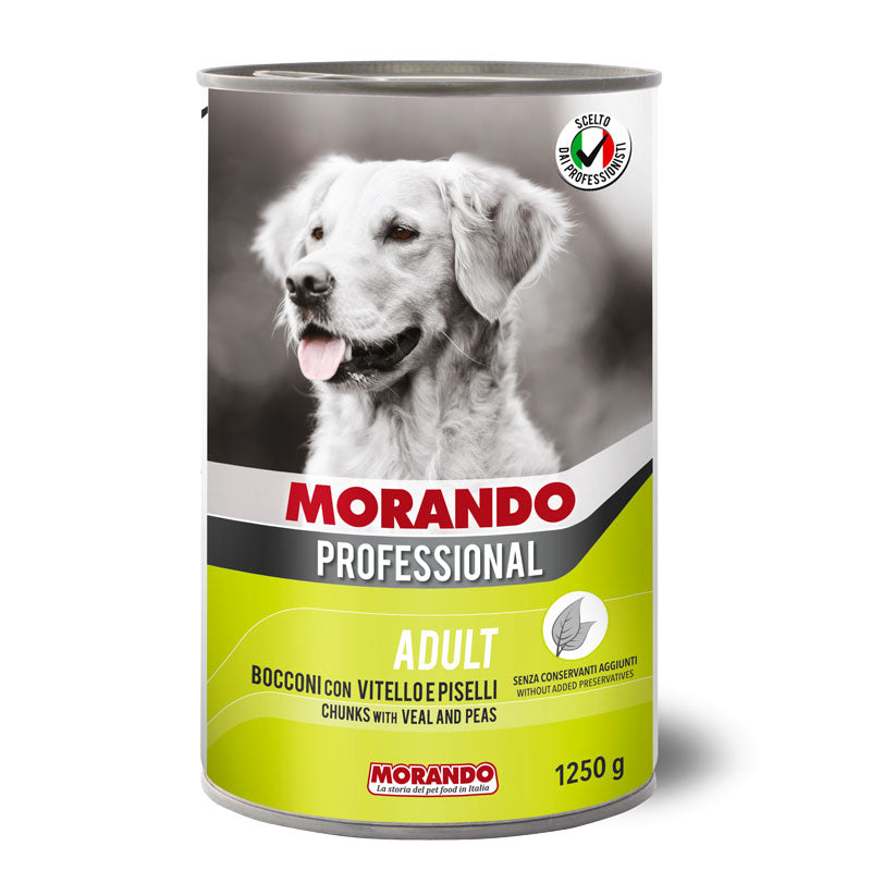 Morando - Miglior Cane Adult Bocconi con Vitello e Piselli gr.1250 x 12p.