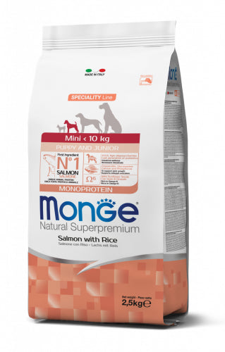 Monge - Mini Puppy & Salmone Riso kg.7,5