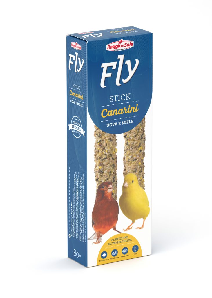 Fly - Ornitologia Stick Canarini Uova e Miele Astucci x 2p. da gr.80