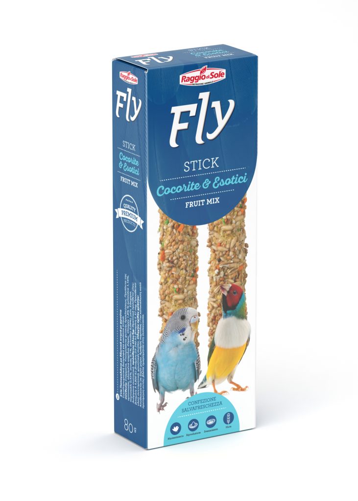 Fly - Ornitologia Stick Cocorite ed Esotici Frut Mix gr.80