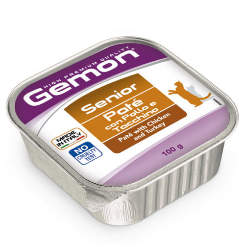 Gemon - Cat Patè Senior Adult Pollo e Tacchino gr.100 x 32p.
