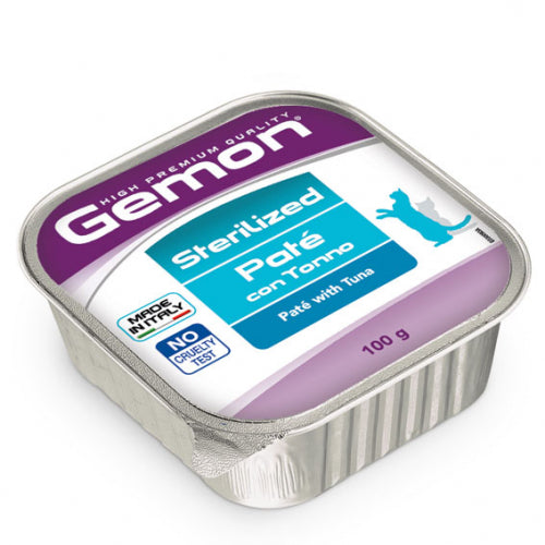 Gemon - Cat Patè Sterilized con Tonno Naturale gr.100 x 32p.