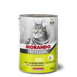 Morando - Miglior Gatto Adult Patè con Manzo e Ortaggi gr.400 x 24p.