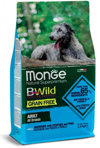 Bwild Grain Free Dog - Adult Acciughe Patate e Piselli