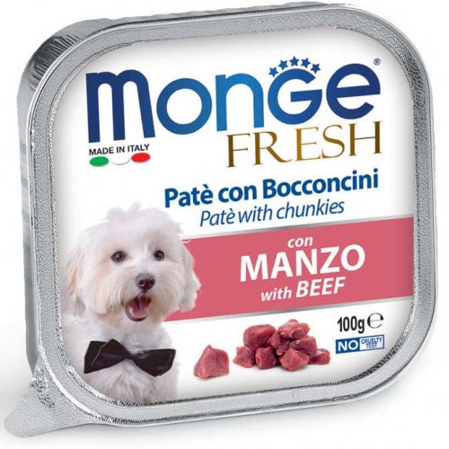Monge - Dog Fresh Manzo gr.100 x 32p