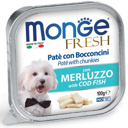Monge - Dog Fresh Patè Merluzzo gr.100