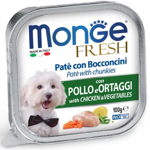 Monge - Dog Fresh Patè Pollo e Verdure gr.100