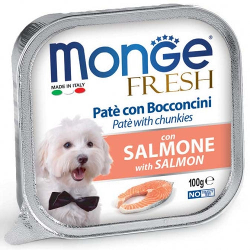 Monge - Dog Fresh Salmone gr.100 x 32p.