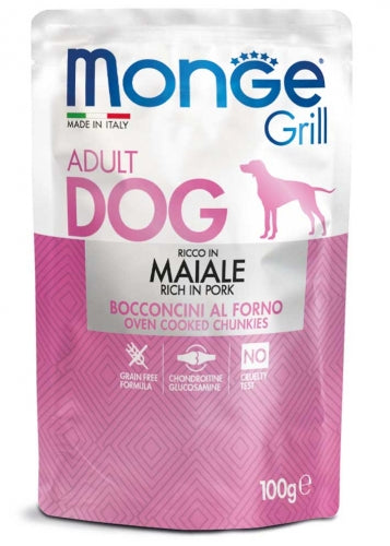 Monge - Dog Buste Grill Maiale gr.100 x 24p.