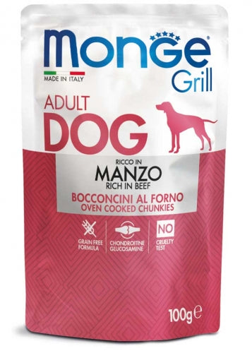 Monge - Dog Buste Grill Manzo gr.100 x 24p.