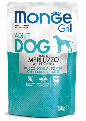 Monge - Dog Buste Grill Merluzzo gr.100 x 24p.