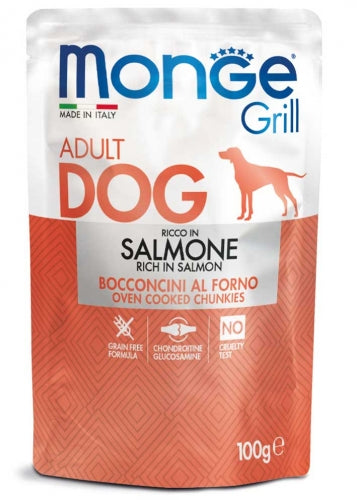 Monge - Dog Buste Grill Salmone gr.100 x 24p.