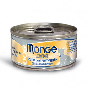 Monge - Dog Natural Pollo Formaggio gr.95 x 24p.